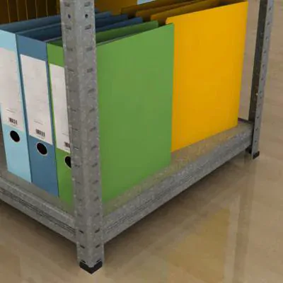 Kovový regál Futur 1800x1200x600/5 políc, pozink, 200 kg/pol.