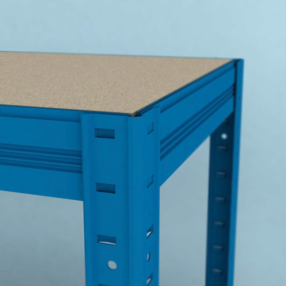 Kovový regál Futur 1600x900x600/4, biela,350kg/pol.