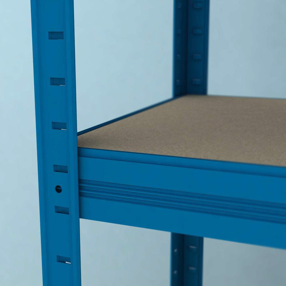 Kovový regál Futur 1600x900x600/4, biela,350kg/pol.