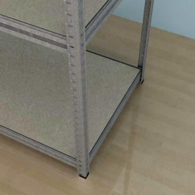 Kovový regál Futur 2000x900x500/7, pozink, 350kg/pol.