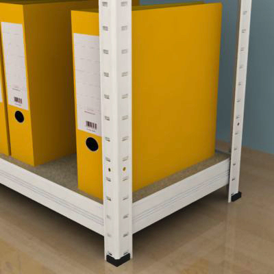 Regál na šanony 2500x900x350/7, biela