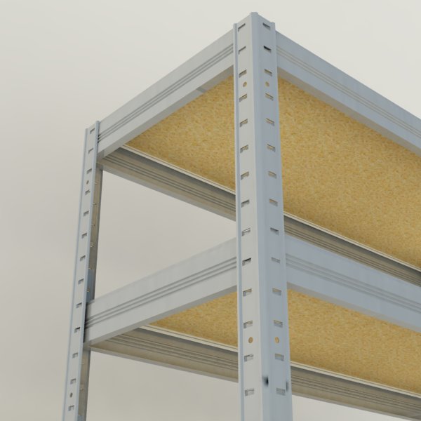 Kovový regál Futur 1800x900x450/6, pozink, 250kg/pol.