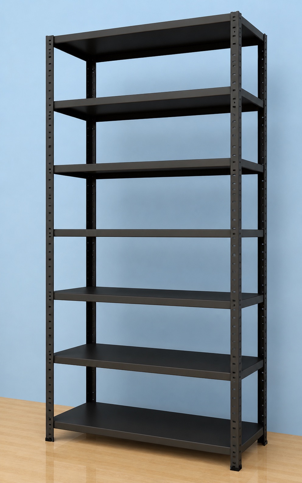 Regál na šanony 2500x1000x400/7, 130kg/pol., čierna