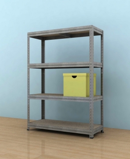 Kovový regál Futur 2000x900x500/4, pozink, 350kg/pol.