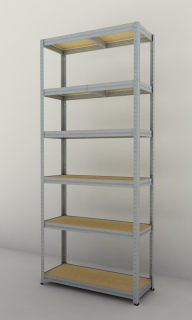 Kovový regál Futur 1800x900x450/6, pozink, 350kg/pol.