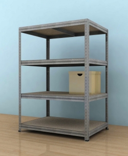 Kovový regál Futur 1100x900x600/4, pozink,350kg/pol.